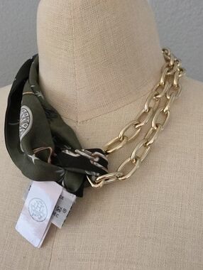 Hermes Olive Green Scarf/Twilly